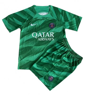 Lacne Dětský Futbalové dres Paris Saint-Germain Brankarsky  2023-24 Krátky Rukáv - Domáci (+ trenírky)